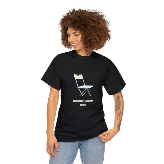 Unisex White Folding Chair T-Shirt