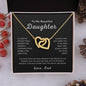 To My Daughter | Carry You In My Heart | Interlocking Hearts