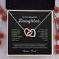 To My Daughter | Carry You In My Heart | Interlocking Hearts