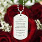 To My Daughter | Engraved Dog Tag Necklace | Braver