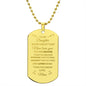 To My Daughter | Engraved Dog Tag Necklace | Braver