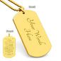 To My Daughter | Engraved Dog Tag Necklace | Braver