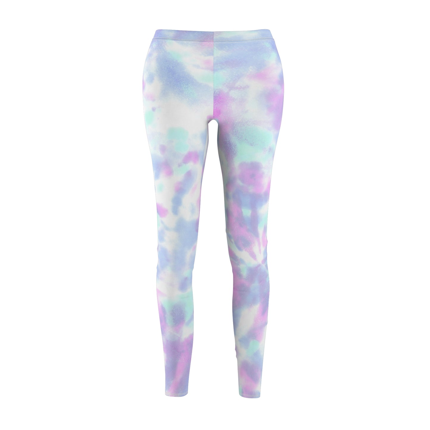 Women's Fashion Leggings - Vanilla Blue Tie Dye