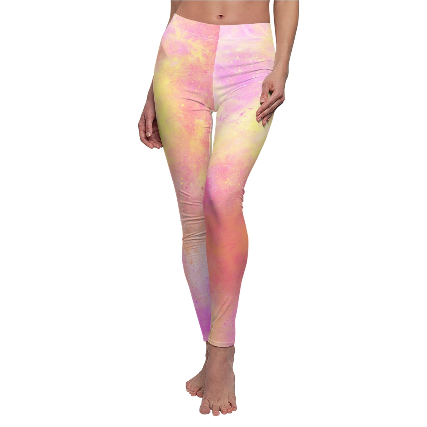 Women's Leggings - Orange Swirl Tie Dye