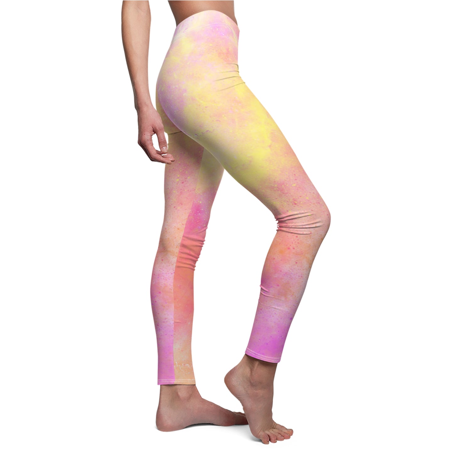 Women's Leggings - Orange Swirl Tie Dye