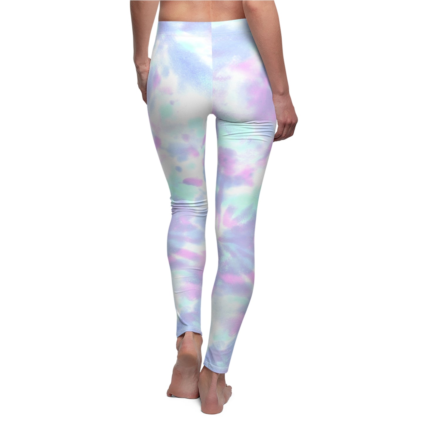 Women's Fashion Leggings - Vanilla Blue Tie Dye