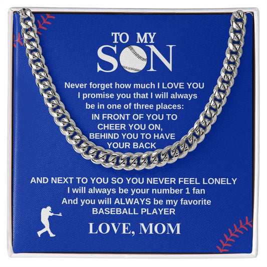 To My Son | Cheer You On | Cuban Link Chain