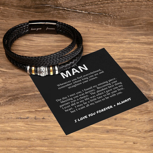 To My Man | Love You Forever | Bracelet