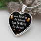 Sisters Heart Keychain