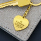 Grandpa Engraved Heart Keychain