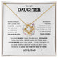 To My Daughter | Braver Than You Believe | Love Knot Necklace