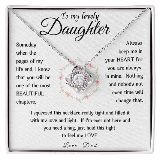 To My Daughter | Beautiful Chapters | Love Knot Necklace