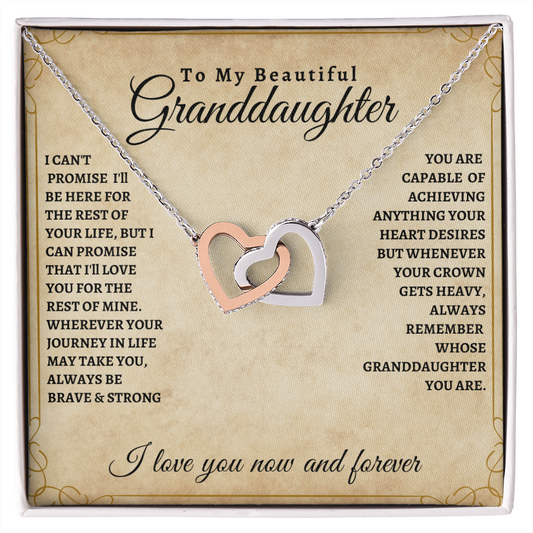 To My Granddaughter | Interlocking Necklace