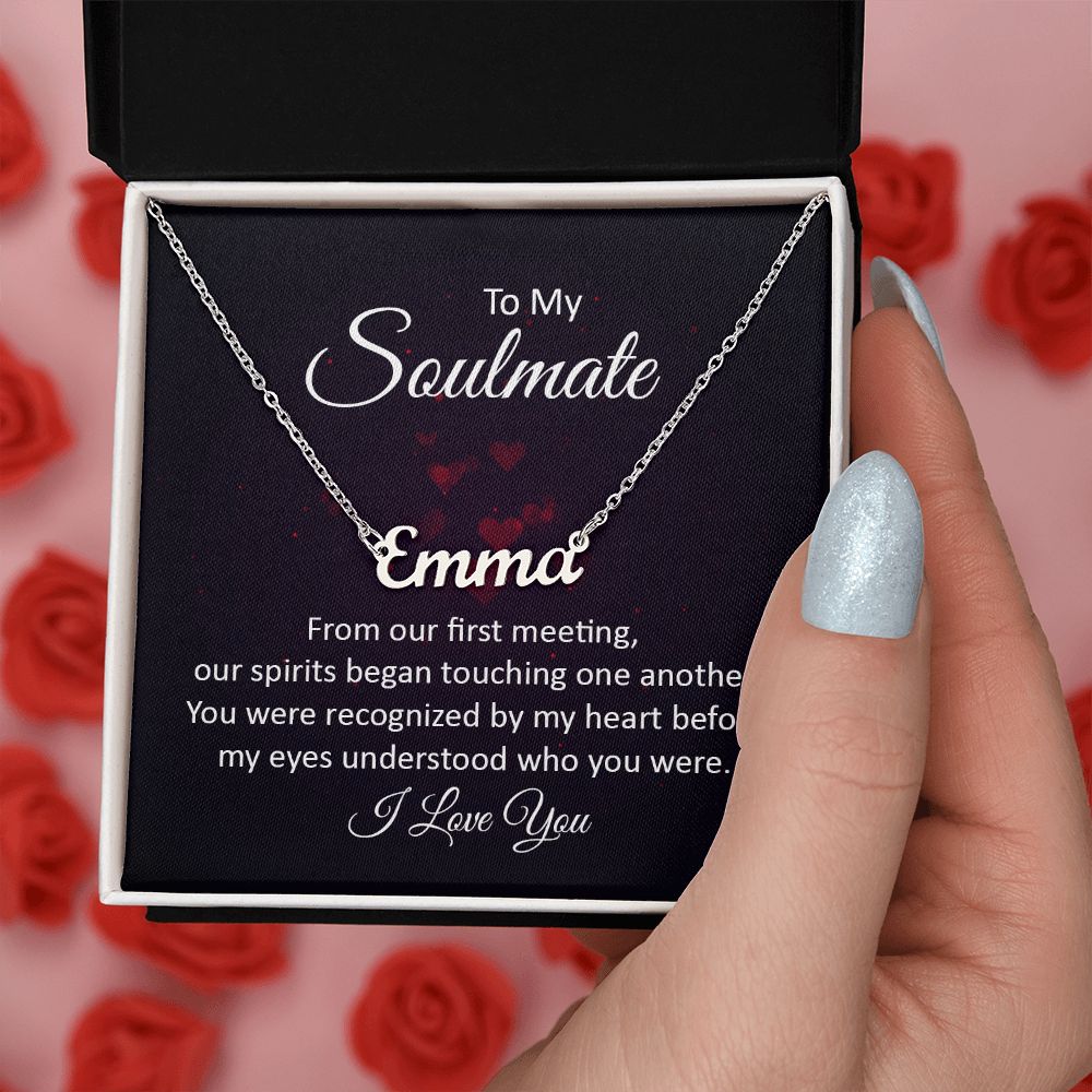 To My Soulmate | Name Necklace