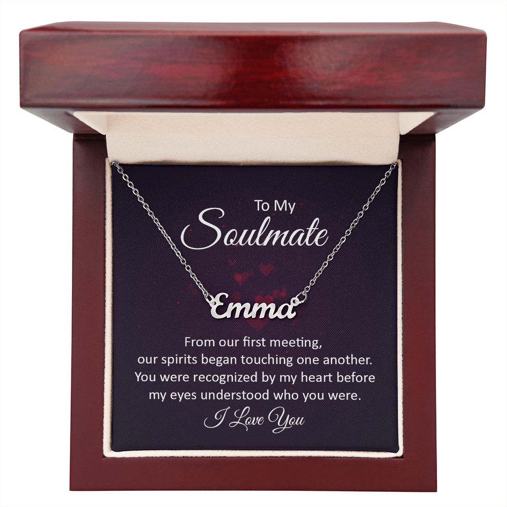 To My Soulmate | Name Necklace