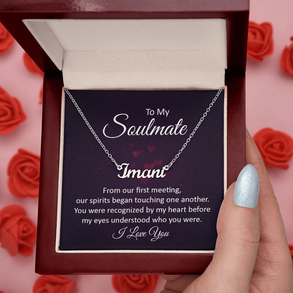 To My Soulmate | Name Necklace