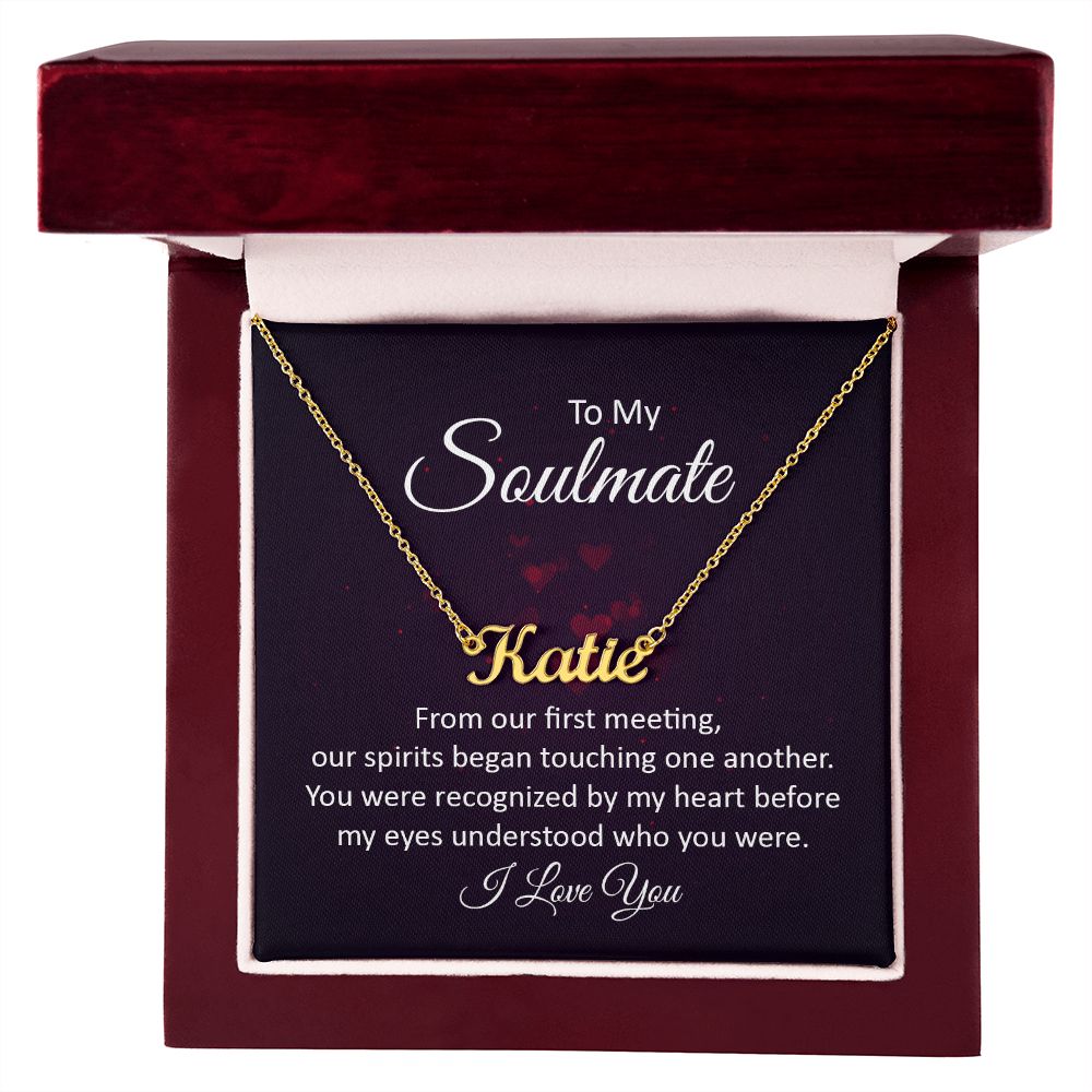 To My Soulmate | Name Necklace