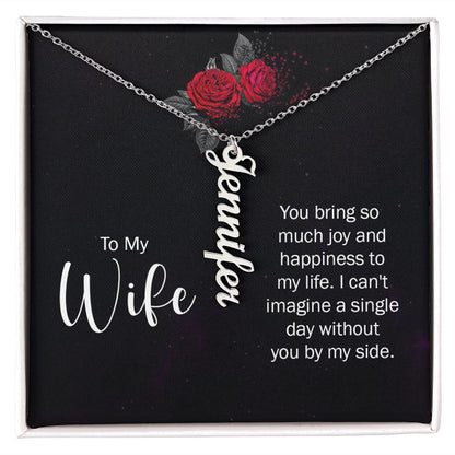 To My Wife | Name Necklace