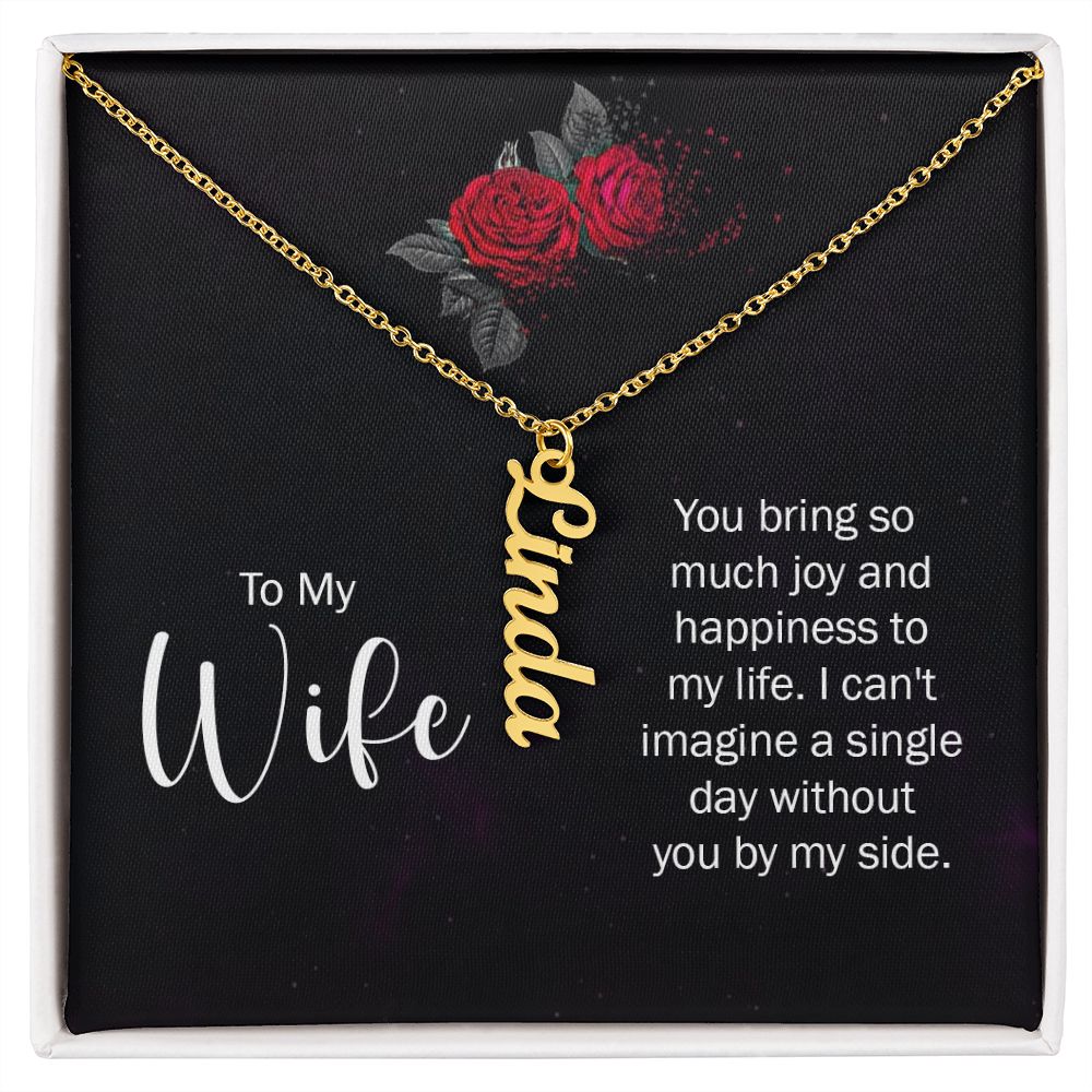 To My Wife | Name Necklace