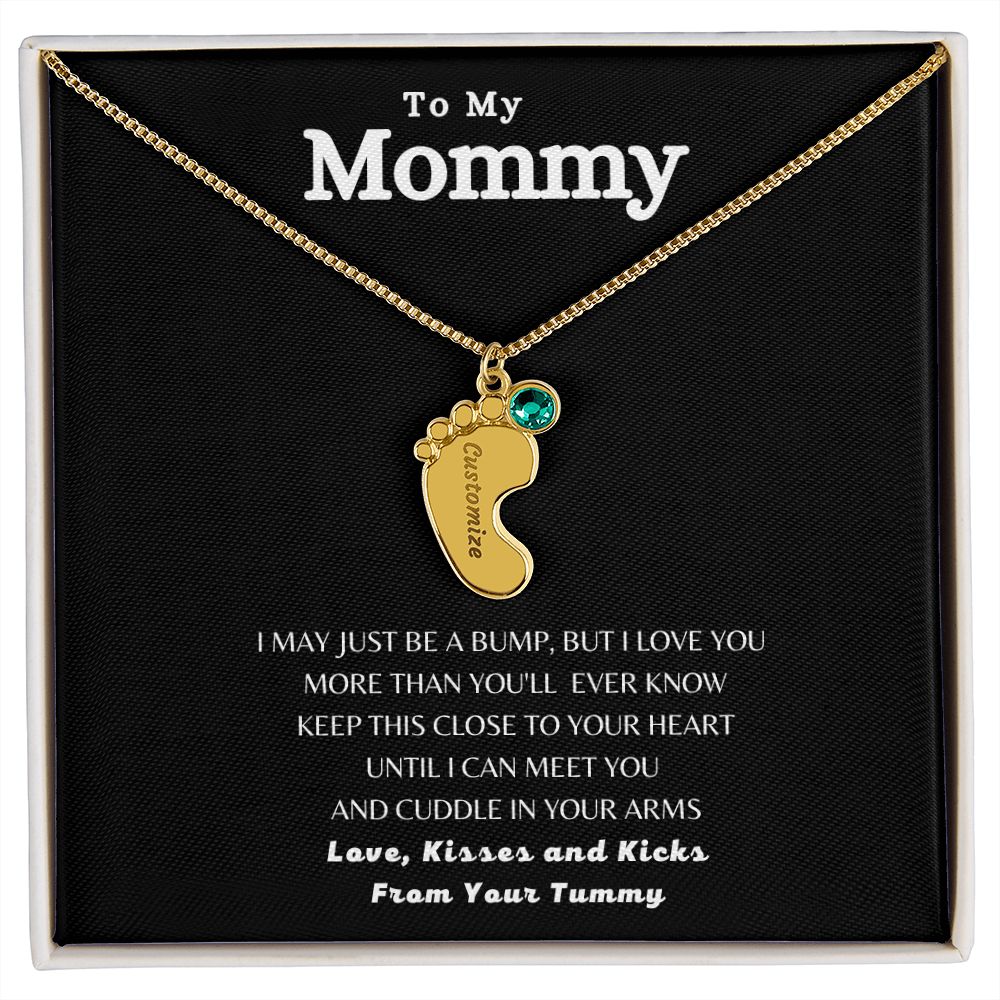 To My Mommy | Love, Kisses and Kicks | Custom Baby Feet