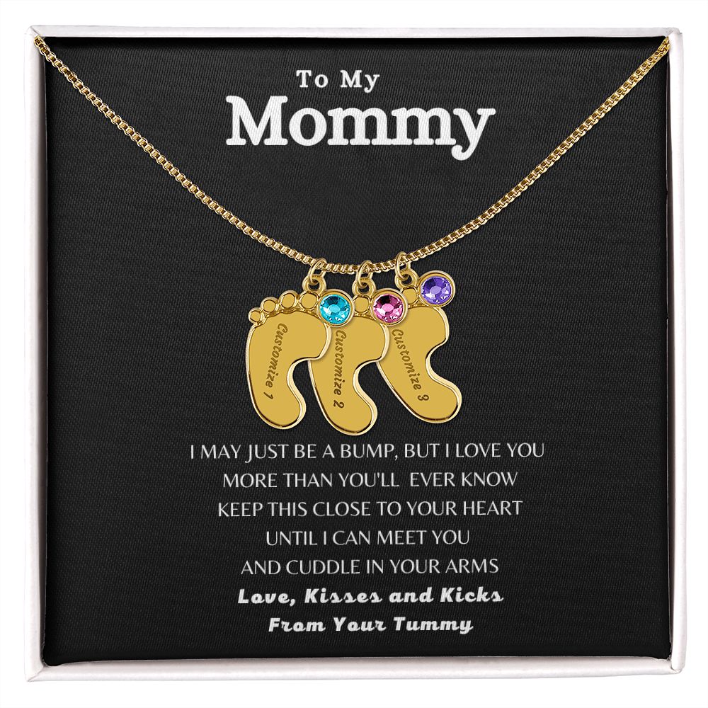 To My Mommy | Love, Kisses and Kicks | Custom Baby Feet