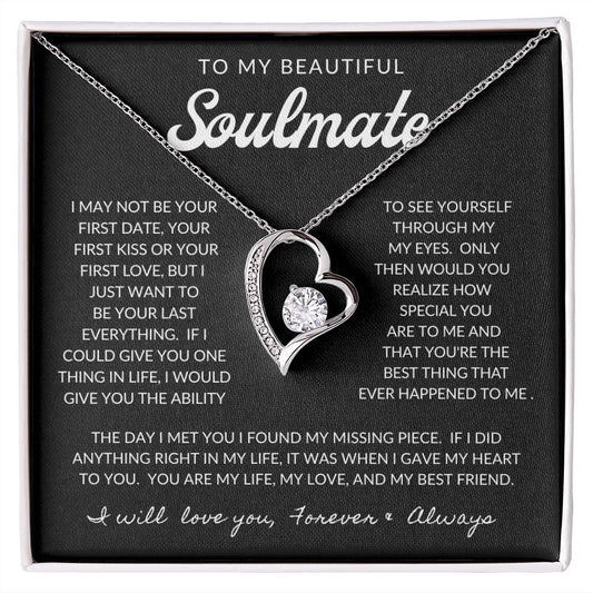 To My Beautiful Soulmate | My Missing Piece | Forever Love Necklace