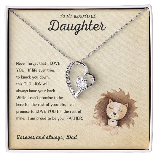 To My Daughter | This Old Lion | Forever Love Necklace