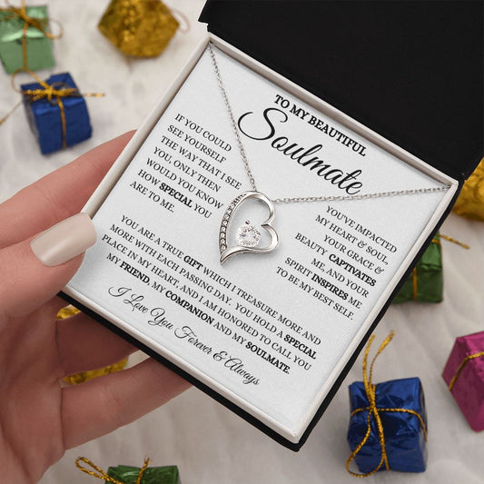 To My Soulmate | Heart and Soul | Forever Love Necklace